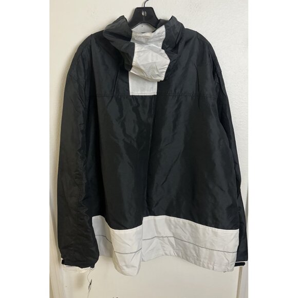 Enyce Jacket Men’s Windbreaker Y2K Zip Up White Black Skater Bridge 4X New - Picture 3 of 14